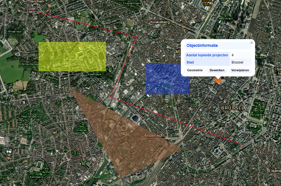 Planner die een projectkaart bekijkt